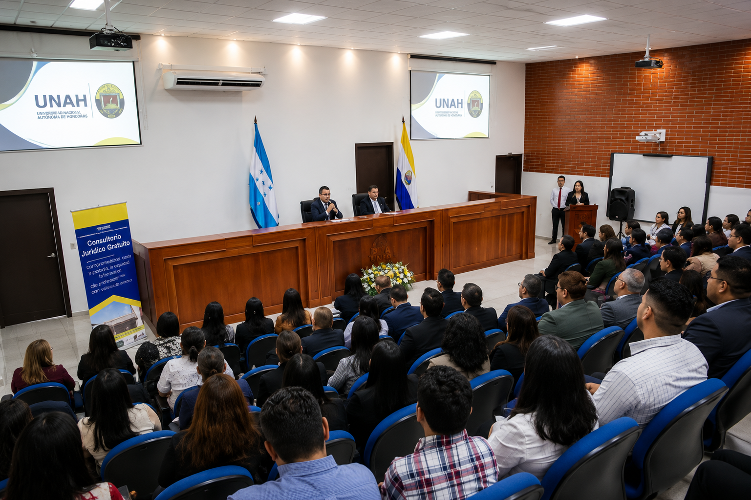 Sala de Juicios Orales de la UNAH Campus Cortés